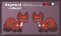 Reynard the Nickit by LilacBat - male, pokemon, original character, nickit, dubious creature