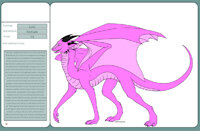 Wings of Sin character ref: Lust by hypermaxinkbunny - dragon, female, fantasy, seven deadly sins