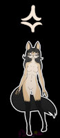 Fursona Five by FurryLinette - naked, female, arctic wolf, presentation, transgirl, transfemale, arctic wolf/dog, ferae, linukqi, furrylinettte