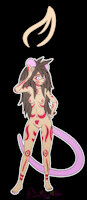 Fursona Eight by FurryLinette - naked, female, marsupial, opossum, presentation, furrylinette, ameridelphia, linukqi, didelmorpha