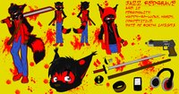 Jazz Redgrave by darkslayer66Syxx - sword, male, headphones, ipod, gun, style, reference, smoking, foxcoon, jazz, sick, devil hunter, hanyou, redgrave, smokin
