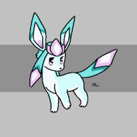 Chili the Glaceon by Lonewolf2002 - male, pokemon, feral, ref sheet, glaceon, pokesona, adopted, eeveeloution, ice type, fairy type