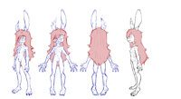 Vanny by FuzzyOpossum - sketch, female, rabbit, character sheet, furry, original character, famele, furryart