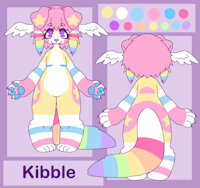 kibble's new ref! by KibbleCorner - dog, puppy, babyfur, cute, male, angel, sfw, kidfur, transmale