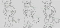 Commission WIP - Minotaur by DarkwolfUntamed - bull, minotaur, male solo