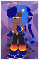 Santy Phill by ChaosSonic1 - male, character sheet, sonic the hedgehog, sonic oc, sonic the hedgehog (series), mobian hedgecat, claw phill, mobian hedgehog-cat