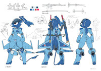 My OC Kairai by MisokatsuGozen - female, anthro, military, plane, robot girl, aeromorph, living machine, f-2