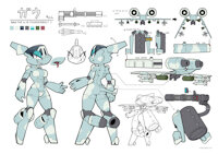 My OC Gau by MisokatsuGozen - female, military, plane, robot girl, aeromorph, living machine, a-10