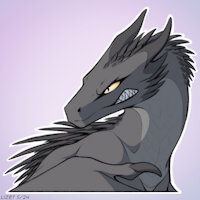 Lizet Sticker: Irritated by Lizet - dragon, female, feral, dragoness, lizet