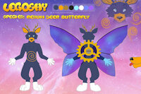 REF Legoshy V1.0 by Legoshy - male, reference sheet, deer, butterfly