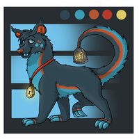 Character Design for Contest by Jupiterfox - dog, male, feral, lynx, sloth, key, cage