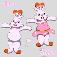 Clover ref 2024 by PinkMijumaru - pokemon, chubby, ref, scorbunny