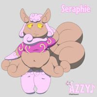 Seraphie ref 2024 by PinkMijumaru - cute, fat, chubby, shy, meowstic