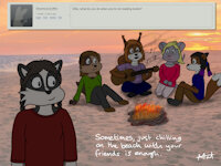 Ask My Characters Anything #7: Chilling on the Beach by Matathesis