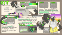 Kit sfw ref by divinedogteeth - ref, fursona, goo, sona, slime, undead, kangal, my oc