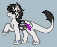 Akira Kimura (Pony form) by Maxwtv - male, hybrid, pony, trans, my little pony, fan character, cutie mark