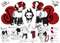 Velvet Refsheet by Zajice - female, butt, stockings, horse, demon, collar, plot, pony, unicorn, velvet, succubus, my little pony, mlp, lilith, my little pony friendship is magic, friendship is magic, mlp fim, unicorn pony