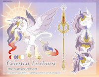 Arc-Royale Celestia by FuneralDirge - female, royal, spear, pony, sun, royalty, goddess, blind, mlp, burns, alicorn, mlp fim