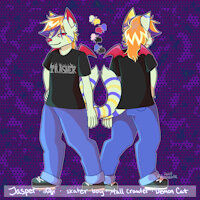 Jasper (ref) by planetkind - cat, demon, anthro, furry, fursona, demoncat, furryart, anthroart, catdemon, anthrofurry, furryanthro