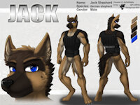 REF708/ Reference: Jack (V1 SFW) by darkgoose - dog, male, commission, muscle, sheet, ref, canid, darkgoose, reference, sfw, rs, german shapherd