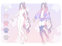 Eden Reference by RileyPillow - cat, feline, pink, catboy, femboy, idol, pop star, idol group