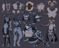 Rillys, A Reference by Moofox - female, reference sheet, jackal, paladin, canid, synthetic, lore, armored, the iron stars, peredovik