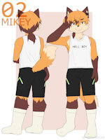 Mikey The Fox Naughty by ROO310 - fox, cute, cub, shota, male, character sheet, furry, character, m, mikey, shotacon, mike, foxboy, fox boy, furryart, furry art, shotafur, shotaboy, shotacub, roo310