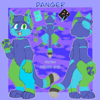 Danger SFW/ABDL Ref by dangerzzonez - babyfur, diaper, cat, male, reference sheet, paci, furry, pacifier, fursona, ref sheet, house cat, reference, abdl, diaperfur, refsheet, transmale, ab/dl