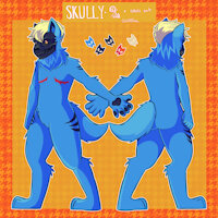 skully (ref) by planetkind - cat, anthro, furry, fursona, refsheet, referencesheet, furryart, anthroart, anthrofurry, furryanthro, skullcat