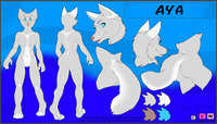 Aya Refsheet by LegecyWolf - female, wolf, reference sheet, white, grey, ref, canid, ref sheet, reference, refsheet, aya, zhivagod, female/solo, female solo, legecywolf