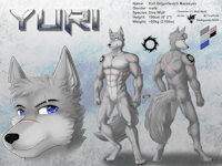 ref740/ Reference: Yuri (V1 SFW) by darkgoose - wolf, male, commission, sheet, ref, canid, darkgoose, reference, sfw, direwolf, rs