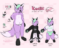 kanashi ref by poopslug - diaper, fox, boy, male, ageplay, abdl