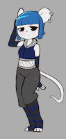 Serena by SamiChopTanuki999 - female, emo, fighter, rodent, solo female, mouse girl, serena (e254e)