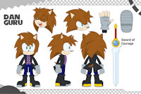 Dan Guru by Sonicguru - male, hedgehog, character, sonic, oc, sonic fan character, sonic oc, sonicguru, danguru