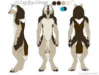 [REF] Silas Faulkner by DevinWyldeheart - male, reference sheet, werewolf, were, design, character, sheet, lycan, ref, reference, lycanthrope, refsheet, therian, character reference, ref-sheet, therianthrope