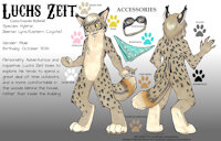 [REF] Luchs Zeit by DevinWyldeheart - male, hybrid, reference sheet, coyote, lynx, design, character, sheet, ref, reference, refsheet, character reference, ref-sheet, iberian lynx, iberian, eastern coyote