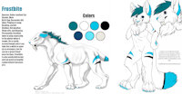 [REF] Frostbite by DevinWyldeheart - feline, male, reference sheet, snow, ice, frost, design, character, ref, reference, sabertooth, saber tooth, sabertooth cat, sabertooth tiger, winter, refsheet, character reference, ref-sheet, saber-tooth, smilodon, saber tooth cat, saber-toothed