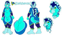 [C] Penguin Reference! by Zeith - male, collar, art, penguin, ref sheet, reference, artwork, bioluminescence, reference guide, zeitheron, zeith