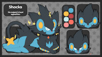 Shocks the luxray by IGSA101 - luxray, male, pokemon, collar, character reference, pokemon oc, pokemon (species)