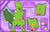 Twig the Sceptile by IGSA101 - female, pokemon, character reference, sceptile, pokemon oc, pokemon (species)