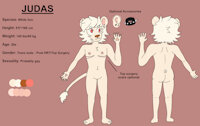 Judas ref sheet 2024 by fitte - lion, reference sheet, trans, white lion, transmale, trans male