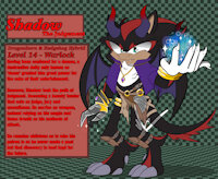 Shadow, The Judgement by nomx2chomp - dragon, shadow, art, sonic, dungeons and dragons, sonic the hedgehog, artwork, warlock, d&d, shadow the hedgehog, dnd, sonicthehedgehog, au, shadowthehedgehog, satbk, sonicau, audesign, talesandstarsau