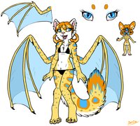 Feline Dragon - AUCTION by zenia - dragon, feline, snow leopard, fluffy, wings, adoptable, adopt, auction