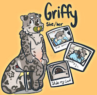 Griffy ref by Shamefulsinsigh - babyfur, cub, female, reference sheet, leopard, baby, toddler, reference, leopardess, leopard spots, toddlerfur, female/solo, babyfurry