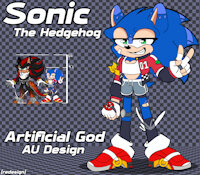 Artificial God AU: Sonic The Hedgehog by nomx2chomp - sonic, ref sheet, sonic the hedgehog, transmale, sonic au