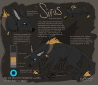 Sirus Reference by LostWolfSpirit - wolf, male, mix, hybrid, reference sheet, jackal, canine, feral, model, character, sheet, ref, canid, ref sheet, reference, quad, quadruped, arachnid, sirus, lostwolfspirit, minnowfish, instantcoyote