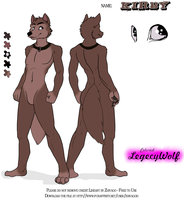 Kirby ref by LegecyWolf - husky, male, anthro, collar, brown, canid, refsheet, zhivagod, legecywolf, kirby the husky