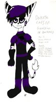 Dakota Carson by DJhunter408 - cub, feline, male, gloves, teenager, alien, armor, boots, lombax, purple hair, lombax like, zombax