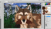 WIP - These Ancient Eyes by DarkwolfUntamed - wolf, dire wolf, dire, ice age, pleistocene