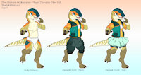 Dino Daycare - Player Character Concept by Yipthecoyotepup - dinosaur, ambiguous gender, kidfur, hadrosaur, kindergartener, gender neutral, nonbinary, dino daycare, brachylophosaurus